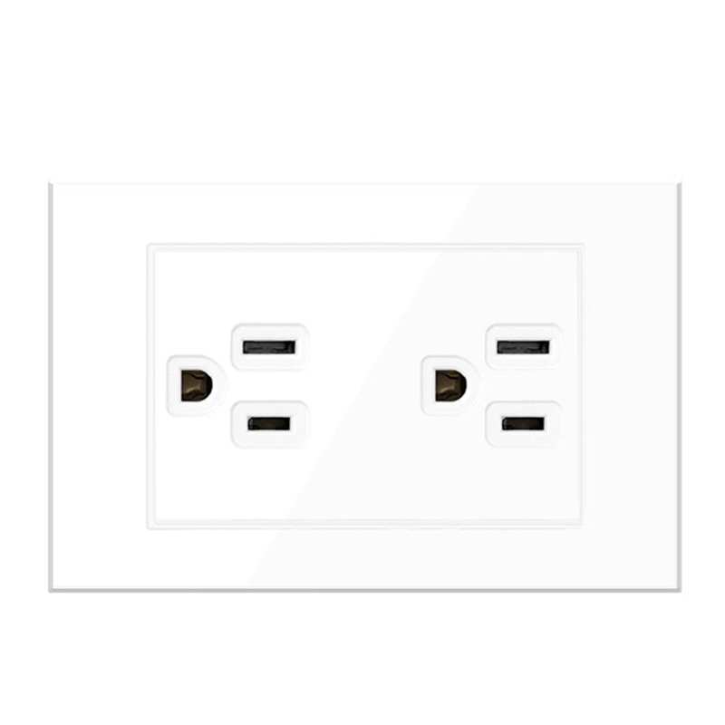 US Wall+Switches for homes and sockets modular light USB gang cover electric dimmer electrical plate accessories power