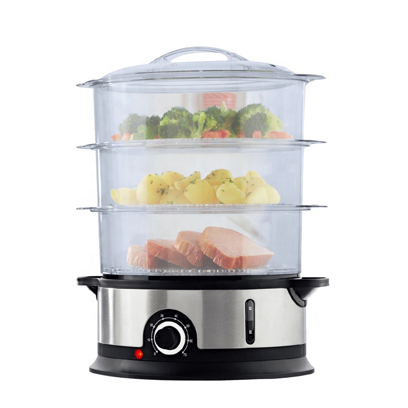 9L 3 Layer Electric Home vegetable electric steamer Large food Steam Cooker
