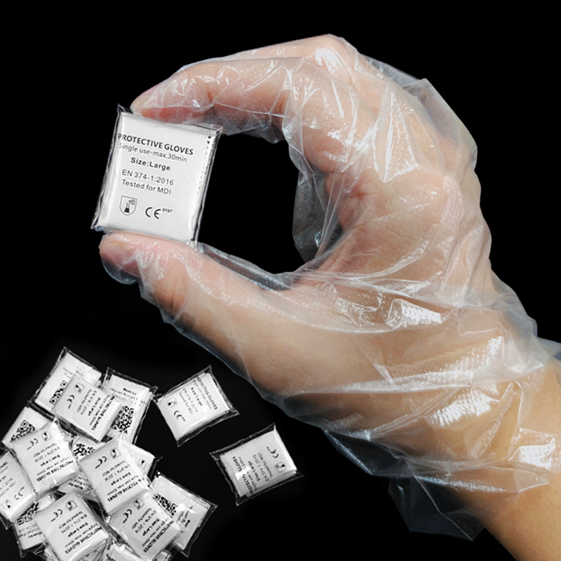 economical disposable plastic gloves non-toxic hygienic no rubber no odor China premium light protection products custom logo