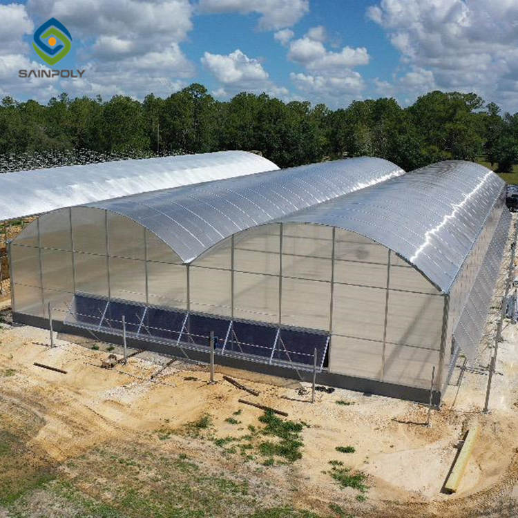 In Stock Turnkey Projects Agricultural Tomato Hydroponics invernadero Green House Greenhouse For Sale