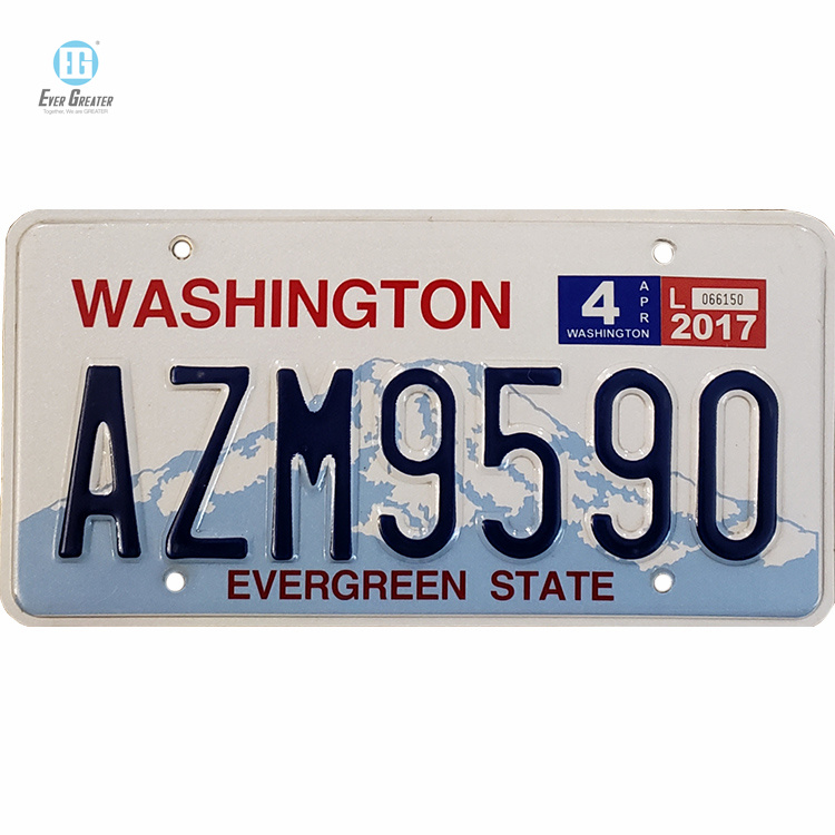Custom High Quality Car Tag Number Licens Plate Logo For Cars With 25 Years Experience And ISO Cert