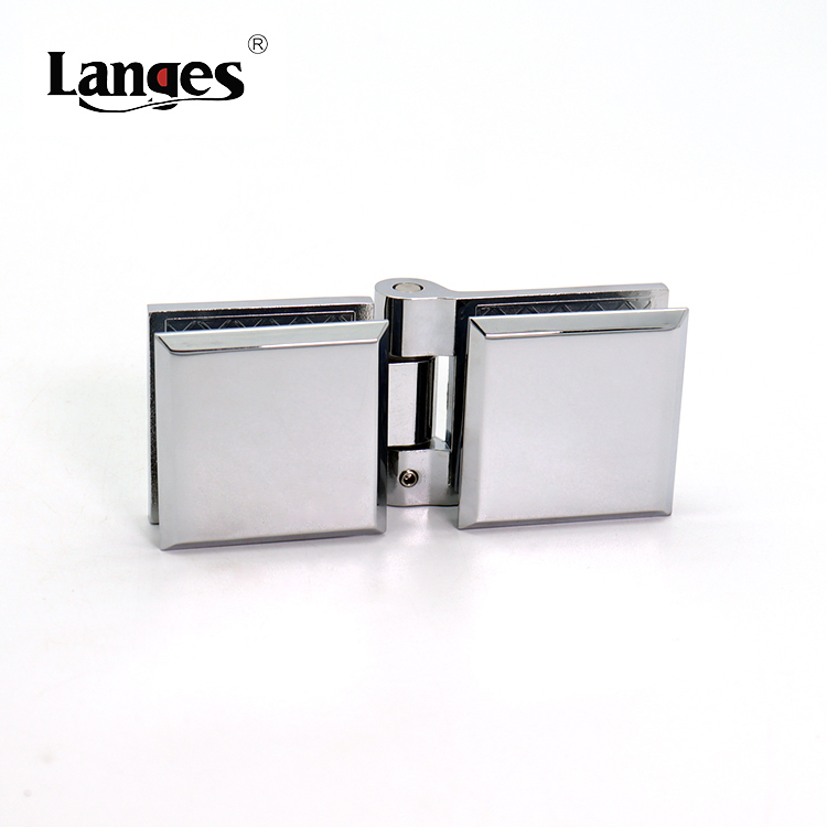 Double Fold Bathroom Accessories Frameless Shower Clamp Glass Door Hinge