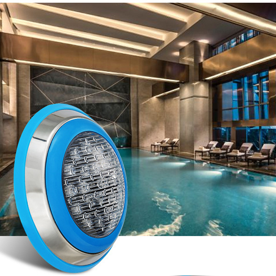 RGB DC12V 12w 18w Warm White Focos Let Luces Para Piscina Underwater Pond Submersible Lamp Under Water Swimming Led Pool Light