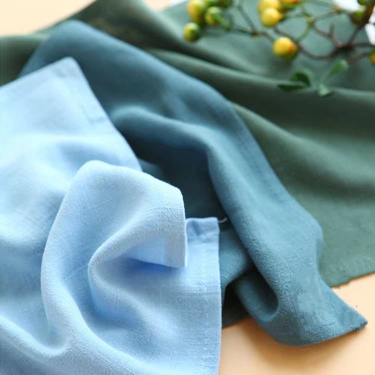 hot sale no moq 12s rayon linen fabric 220gsm for clothing ,