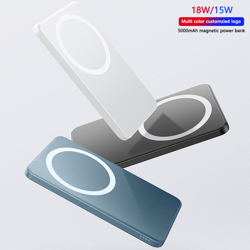 Qi Magsafe Wireless 10000Mah Portable Slim Mini Magnetic Power Bank Charging Pocket Banks Charger For Iphone 12 Android With