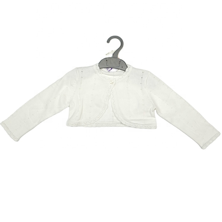Kids clothing high quality custom private label knitted cardigan baby sweater