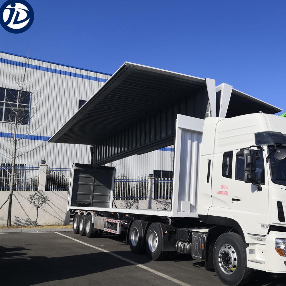 OYJD new factory supply price truck trailer use paper wine water food transport hydraulic automatic open close sidewall on sale
