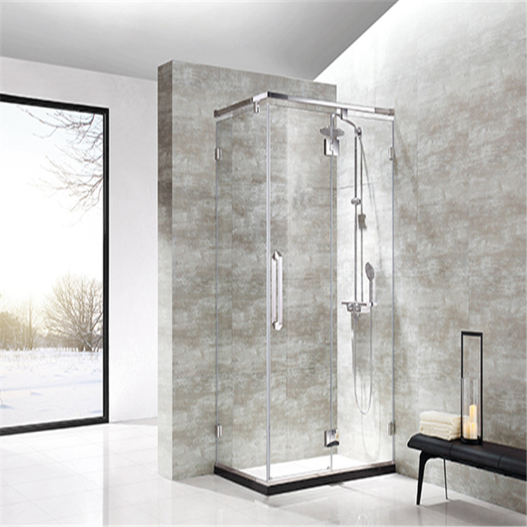 Y-7 Hot sell fashionable frost shower door with clamp for hotel