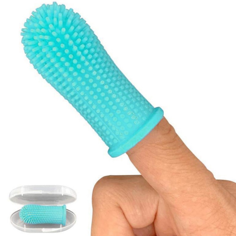 1 Pcs Soft Silicone Pet Tooth Brush Finger Toothbrush Bad Breath Care Pet Dog Cat Cleaning Supplies Dog Accessories