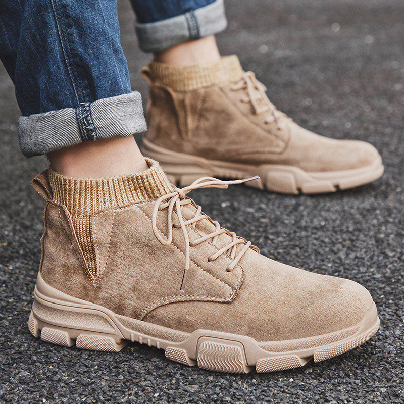 Dr. Martens Boots Men's Fleece-Lined New Trend 2021 Autumn Winter Euro-American Mid-Top Leisure Worker Boot Men's Snow Boots