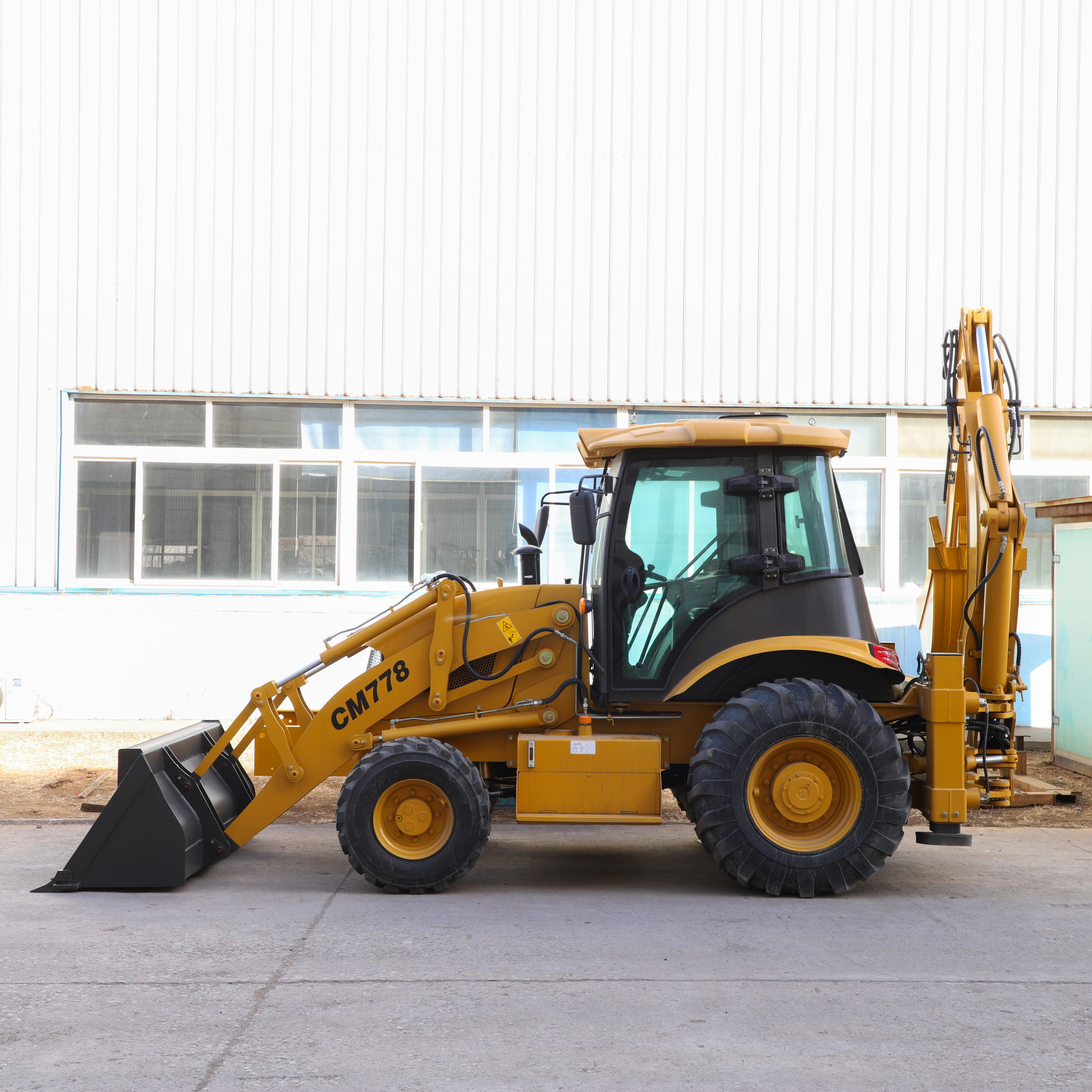 Китайский мини-экскаватор-погрузчик CANMAX CM778A 3cx, тракторный экскаватор-погрузчик по цене, распродажа