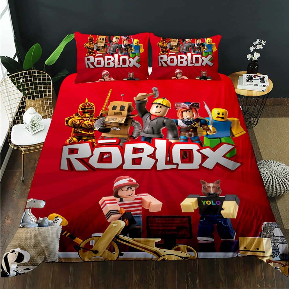 Комплект постельного белья для мальчиков с 3D-принтом из мультфильма ROBLOX