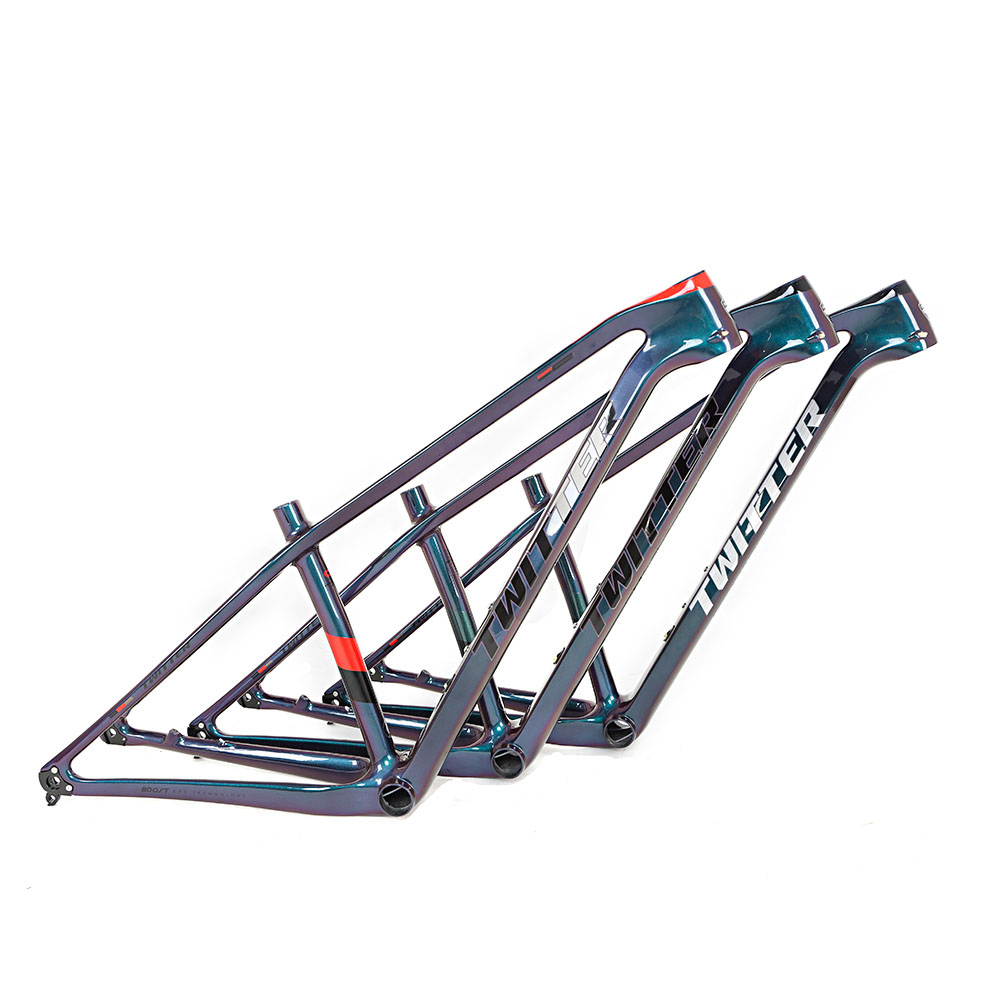 Твиттер фабрика голографический углеродный T900 mtb рама с 12*148 мм сквозной осью 29er углеродная велосипедная Рама