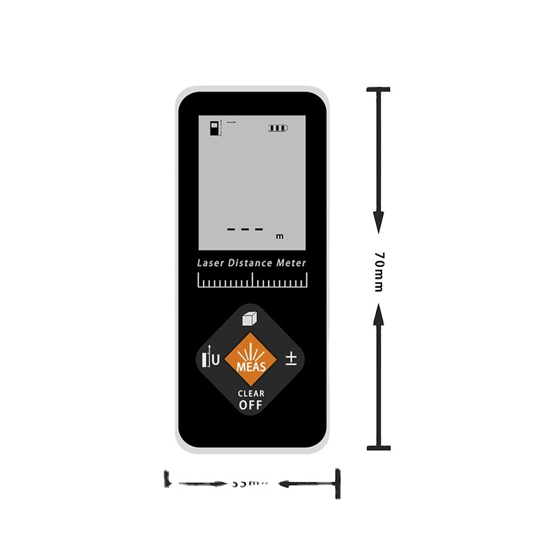 Mini Handheld Laser Distance Meter 40M 60M 100M Range OEM Laser Tape Measure Tool