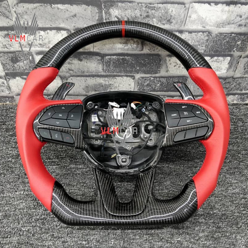 Индивидуальное индивидуальное рулевое колесо из углеродного волокна для dodge charger srt/challenger/доступно для всех моделей автомобилей