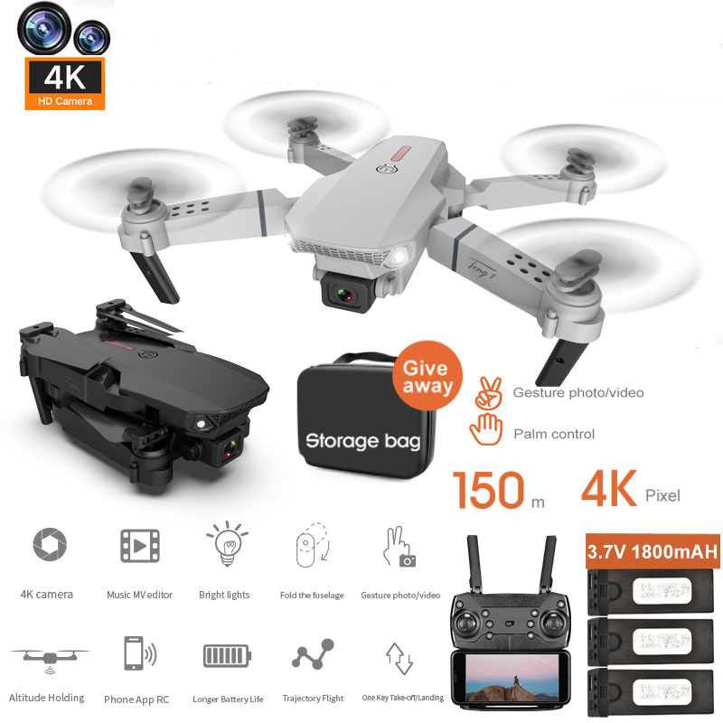 Price Cheap Toy Drone Kit Small E88 Pro Long Range Professional Rc Camera Mini Drones 4k Camera With 4k HD Camera And GPS