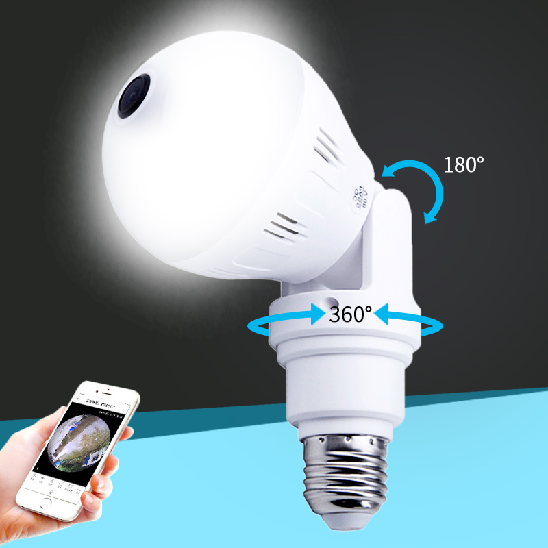 Беспроводная лампа cctv камера hd беспроводной монитор безопасности, Wi-Fi, cctv Wi-Fi камеру в виде лампочки для продажи