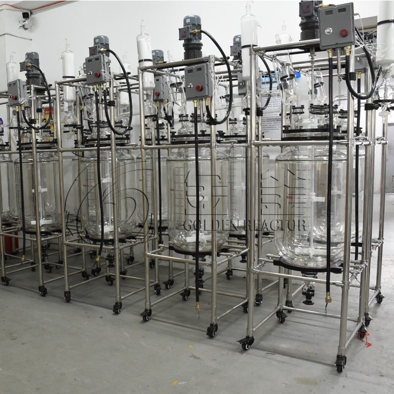 Ex-proof 100L стеклянный реактор для дистилляции