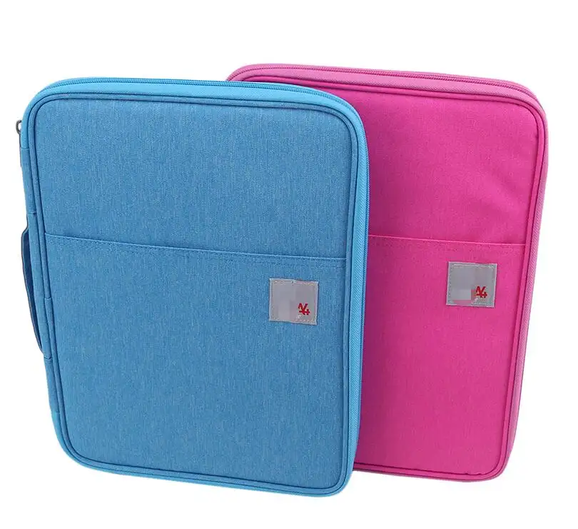 Waterproof Oxford Business A4 File Folder Document Bag Business Briefcase Storage Bag For Notebooks Pens Pad Computers Student