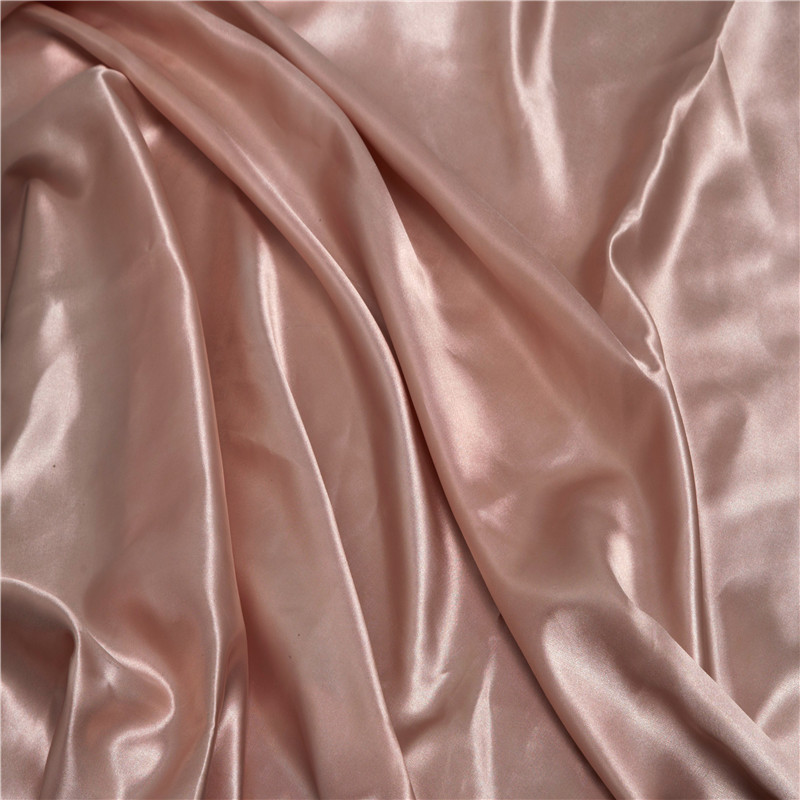 Environmental top quality elegant smooth 100% polyester satin silk curtain lining fabric poly