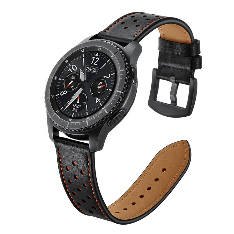 Ремешок из натуральной кожи для samsung galaxy watch 46 мм gear S3, сменный Браслет для наручных часов, 22 мм