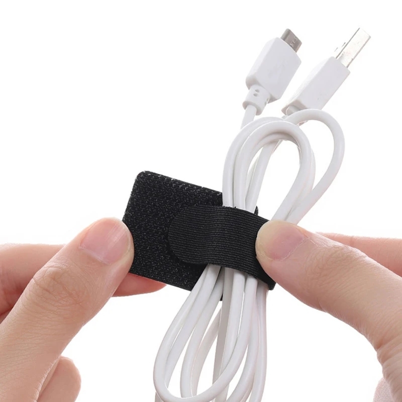 Desk Management Cable Ties Fastening Wire Organizer Cord Rope Holder Self Adhesive Adjustable Cord Organizer Straps