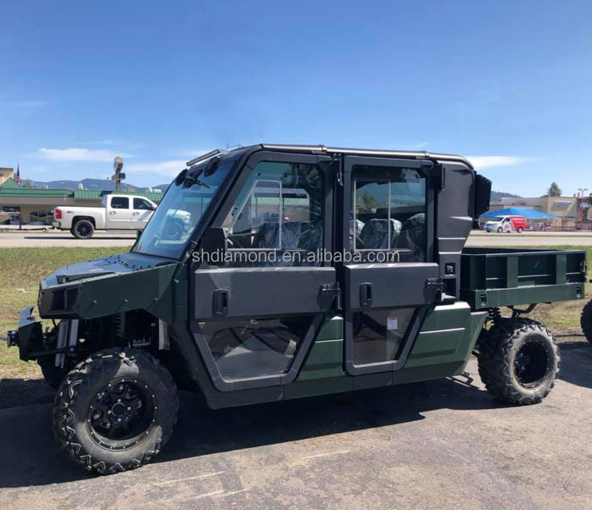 1200cc 6 пассажиров LSV SideXSide/4WD UTV/1200 мл quad bike/4X4 ATV/Kubota diesel 1200см3 багги с кондиционером, Жесткий Корпус кабины