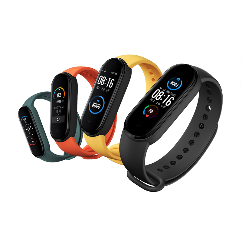 Смарт-браслет Xiaomi Mi Band 5 с цветным экраном 1,1 дюйма