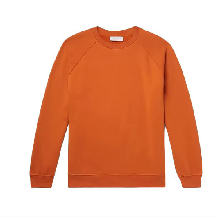 High Quality Plain Orange Men's Sports Sweatshirt Hot Sale Custom Logo And Pattern Sweatshirt Jogger For Men