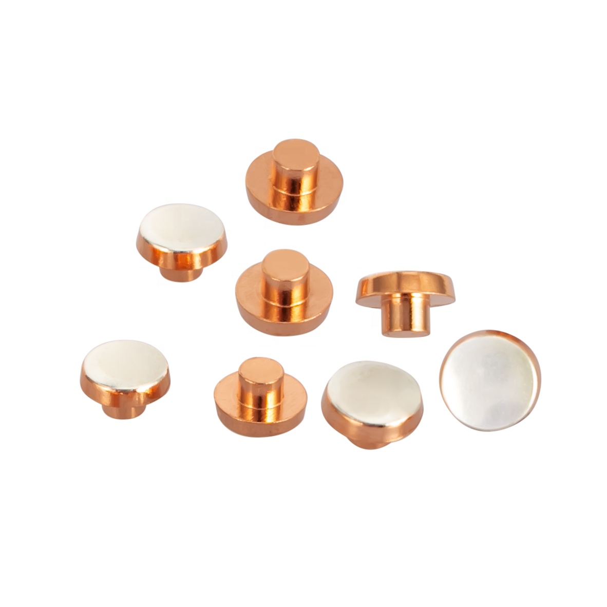 Electrical silver contact AgCdO bimetal rivet silver alloy contact for low votage