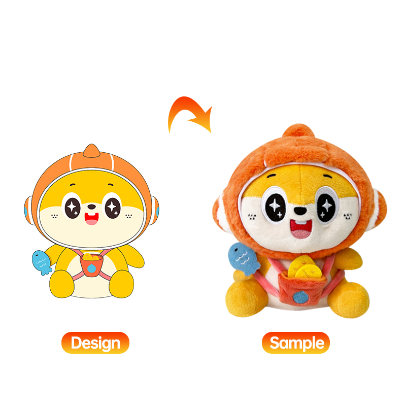 Wholesale Custom Your Logo Plush Toy Animal OEM Toy according to The Picture Design Your Own Cartoon OPP Bag Party Unisex 100g