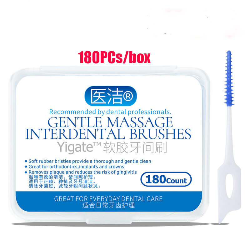 Interdental Brush Between Teeth Cleaner Eco Friendly Dental seam cleaning orthodontic soft adhesive interdental brush wholesale