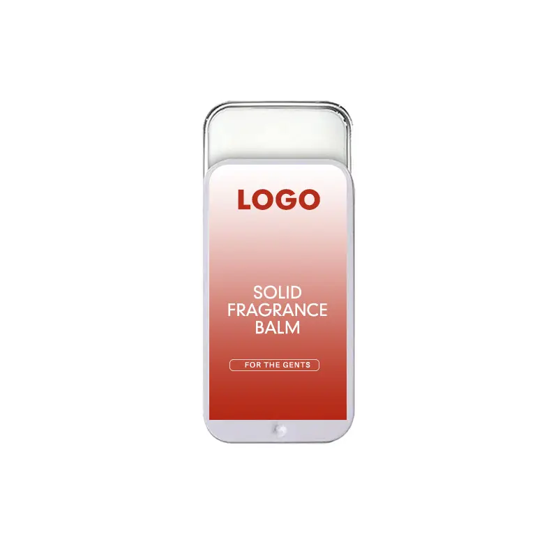 Private Label Custom OEM Branded Portable Vegan Refilled Slide Solid Perfume Balm Cream Stick Fragrance Push Man