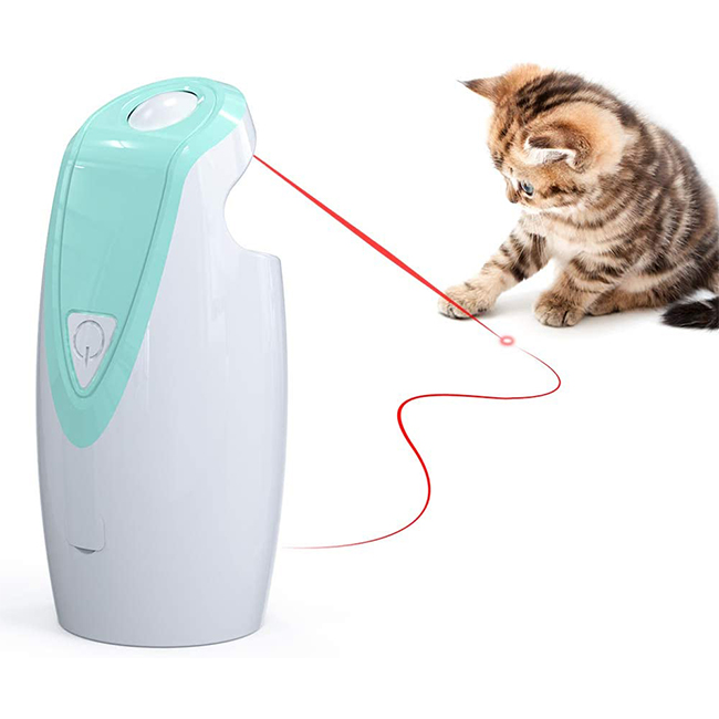 Popular Design Automatic Cat Laser Teaser Toy Aluminum Pointer Interactive Toys Rechargeable Red Funny Electric Usb