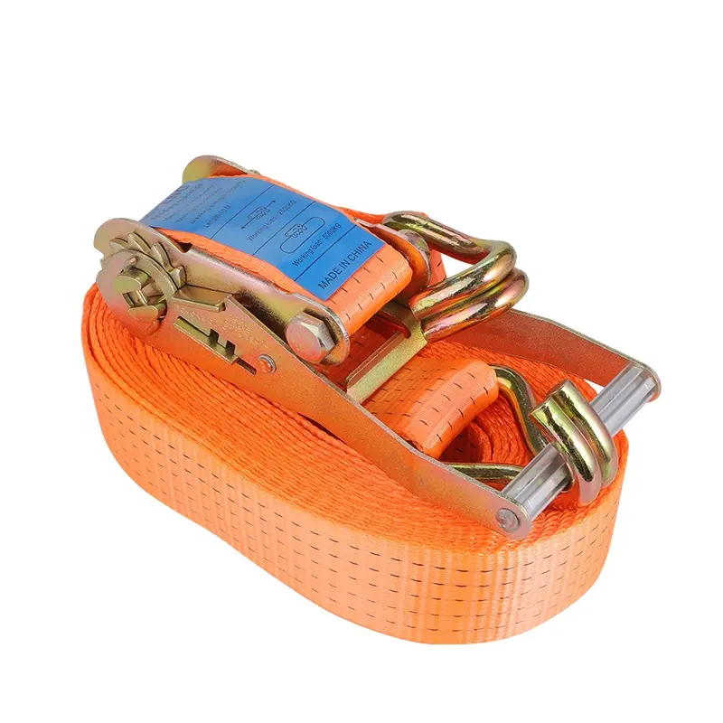 50mm 5 ton Ratchet Tie Down Car Truck Binding Cargo Lashing Belt Ratchet Tie Down Straps