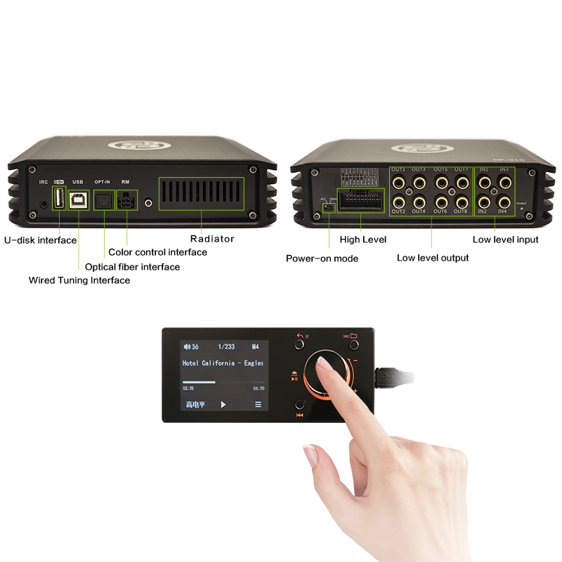 Sennuopu amplificadores para Авто 4 канала dsp Аудиопроцессор Автомобильные усилители