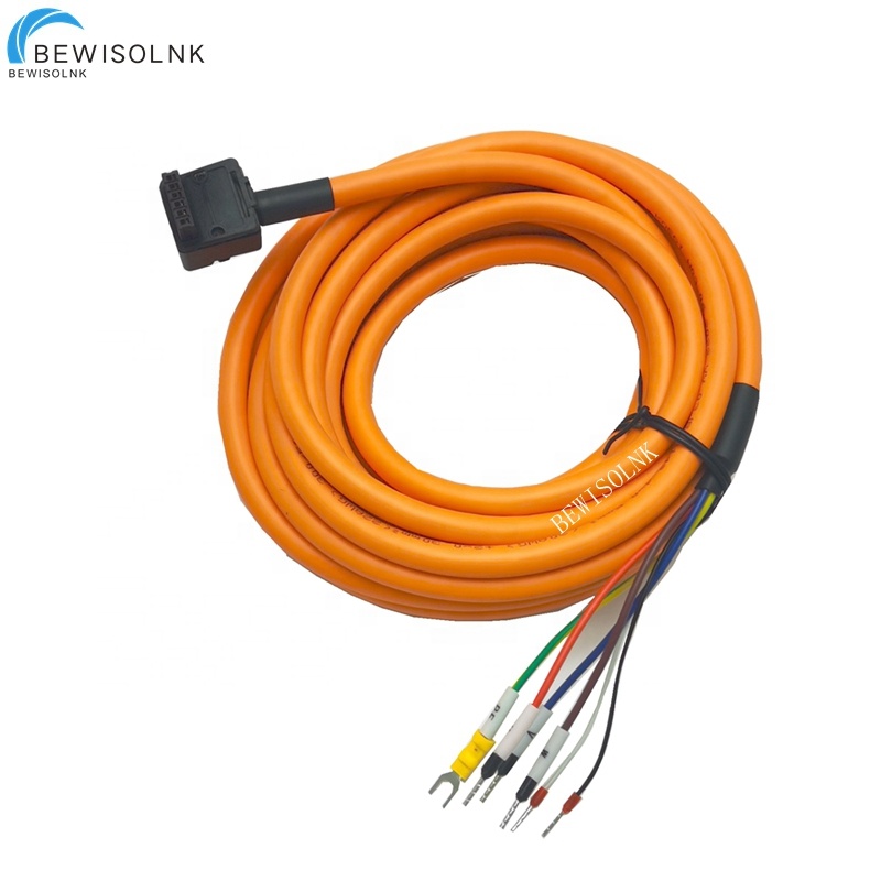 Yaskawa SIGMA5 серии Серводвигатель sgmjv sgmav сгмпс с тормозом силовая линия JZSP-CSM32-15-E 15 м цепной грубый круглый кабель