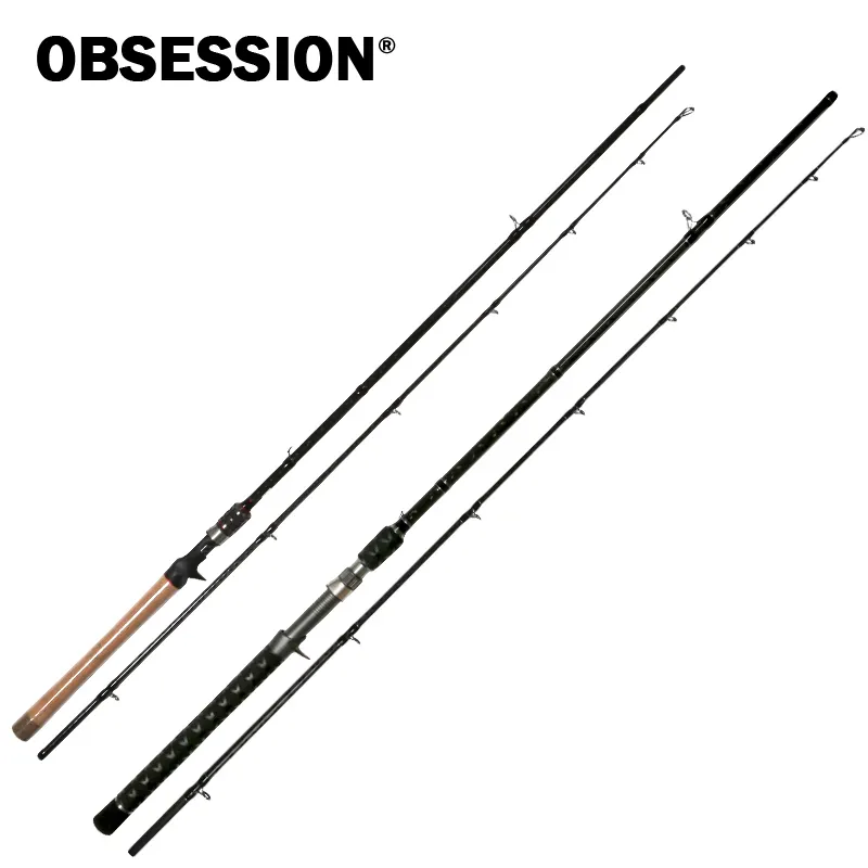 OBSESSION Freshwater Fishing Rod Casthing Overhead Snakehead Rod Hard Insulated Handle Catfish Tackle Reservoir Heavy Duty