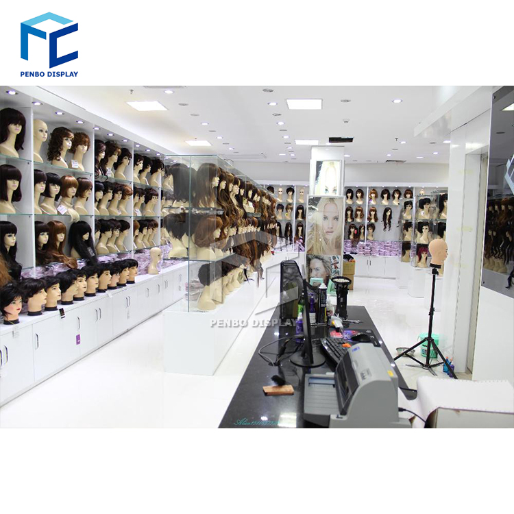 Beauty Supply Wig Store Display Mannequin Head Display Rack Hair Extensions Salon Store Wig Display Stand For Shop Decoration