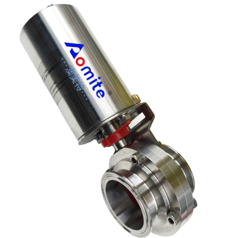 Высококачественный запорный клапан для молока auto butterfly valve10 с тройным зажимом