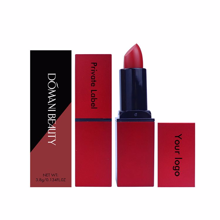 Дизайнерские собственные логотипы 5 видов цветов Cosmetic, водостойкие фирменные логотипы, рождественские матовые помады, квадратные тюбики, амулетные помады