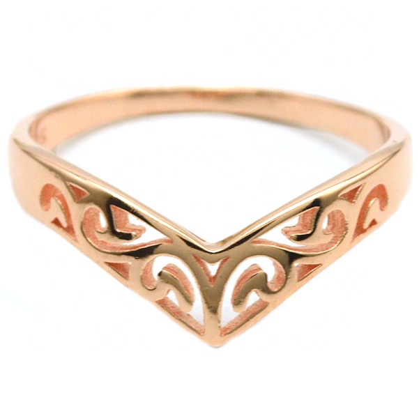 Women 925 Sterling Silver Jewelry in Beautiful Hollow Pattern Charms as Sterling Silver 925 Ring Gift for Elegant Ladies