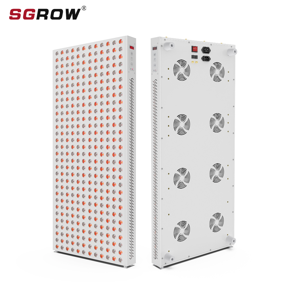 Новое поступление, SGROW Maxpro 1800 Вт, бесмерцающая светодиодная терапевтическая лампа с двумя ЧИПАМИ нм, нм, красная инфракрасная терапия