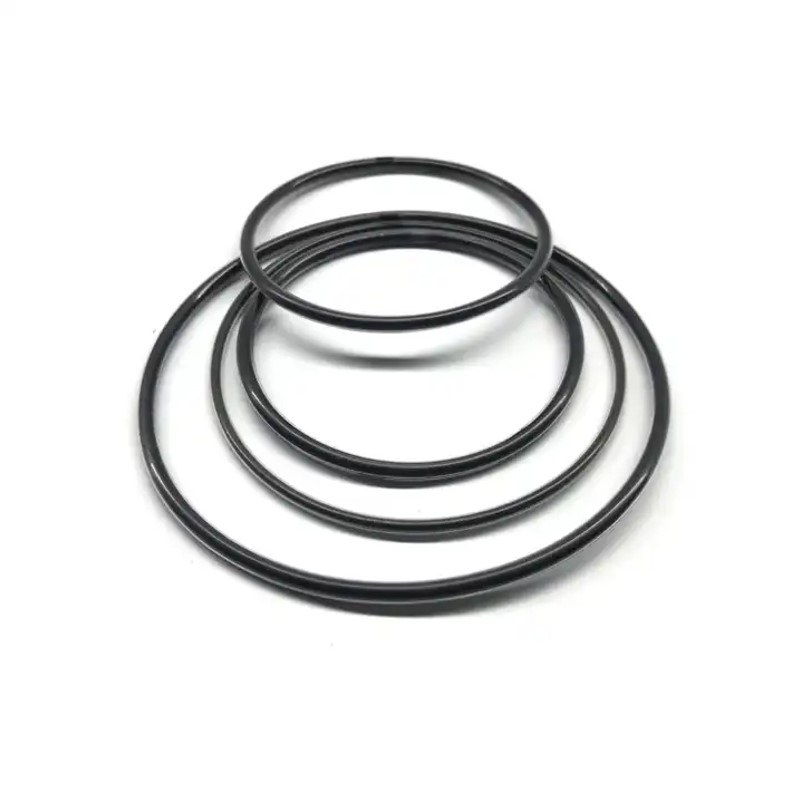 Industrial Black Silicone Rubber O Ring Encapsulated Waterproofing Torus Groove Pressure Seal DIY OEM Customizable Leak