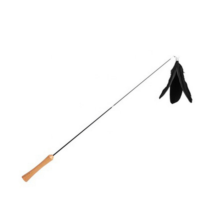 Interactive Interesting Pet Feathers Toy Wand Accessory Wire Sticker Cat Teaser