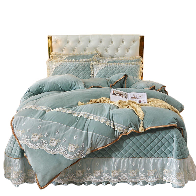 LUBELE Bedding Cover Sets Crystal velvet cotton bed cover series single product quilt cover