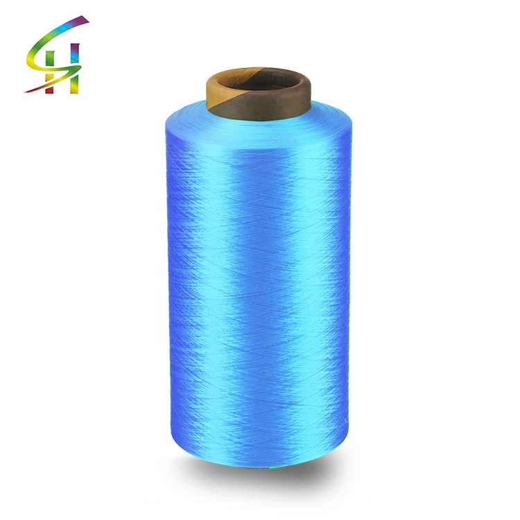 Colorful High Stretch Knitting Eco-Friendly Dyed Polyester Filament DTY Yarn