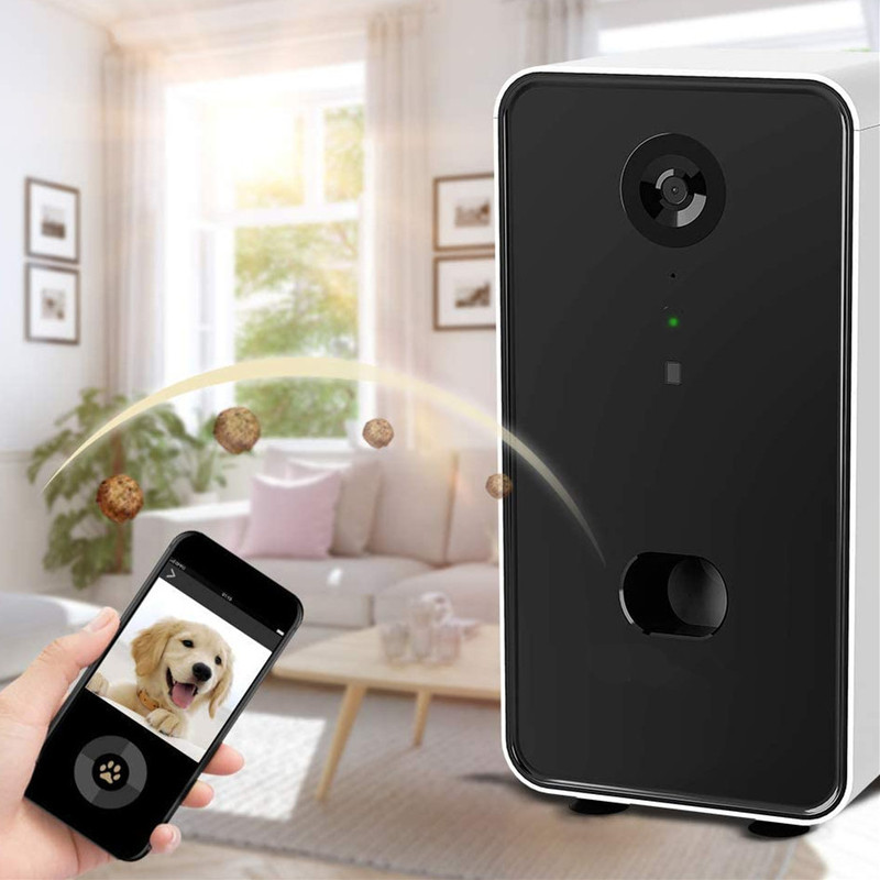 Hd 1080p Video Monitor 2-way Audio Pet Camera Intelligent Dog Camera Treater With Treat Dispenser