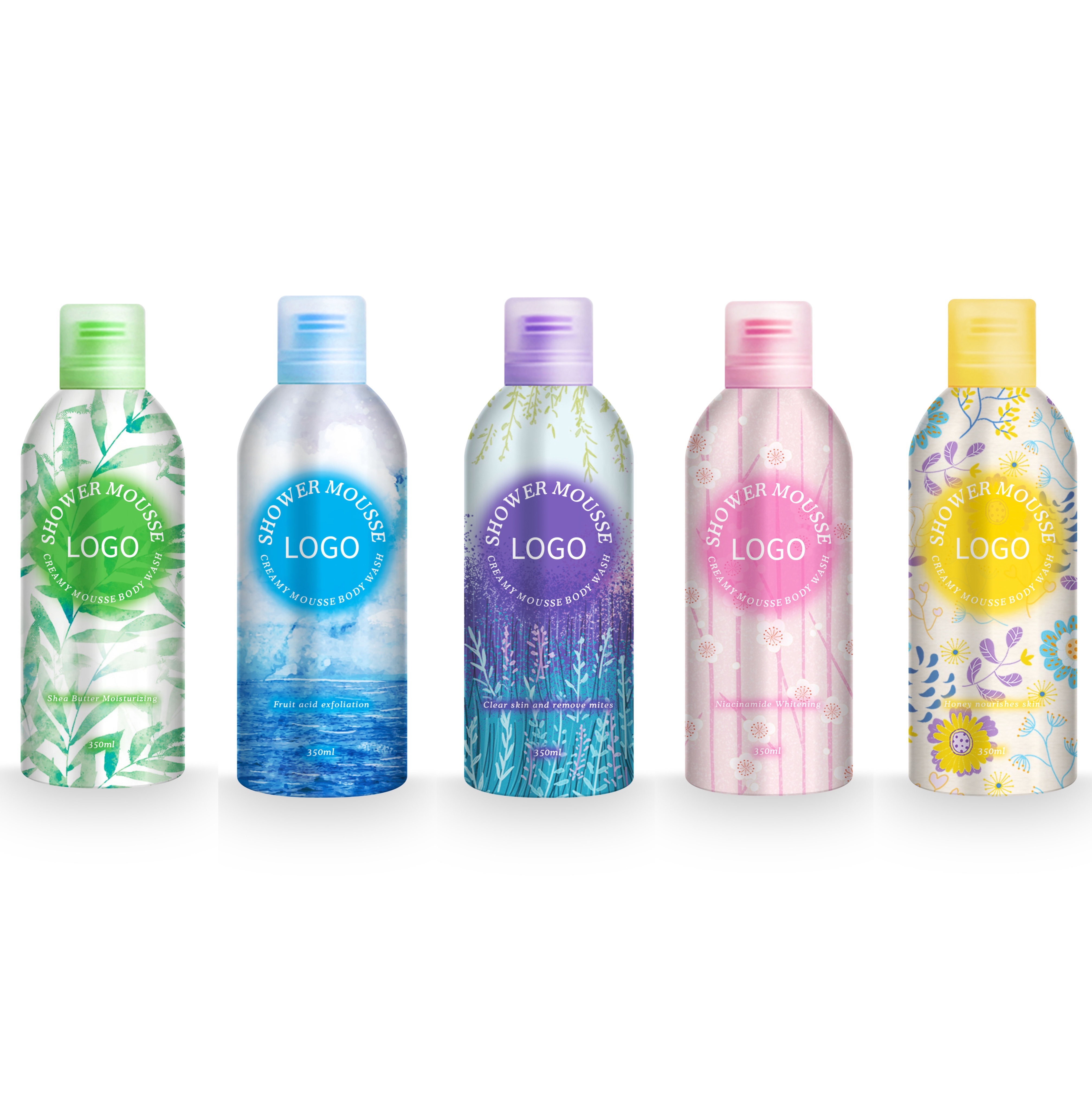 Private Label Bath Wash Shower Mousse Long Lasting Fragrance perfume shower foam