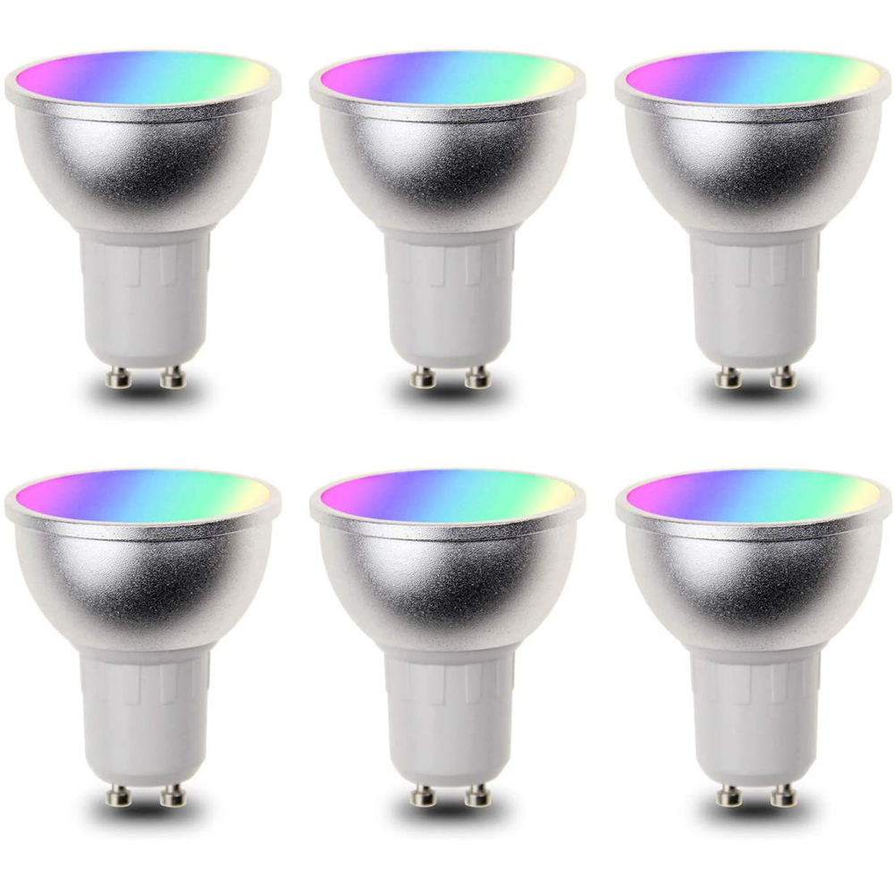 Совместимость с Alexa и Google Smart Bulb Home LED RGBW Dimmable GU10 WiFi Smart Light Bulb Led Spotlight
